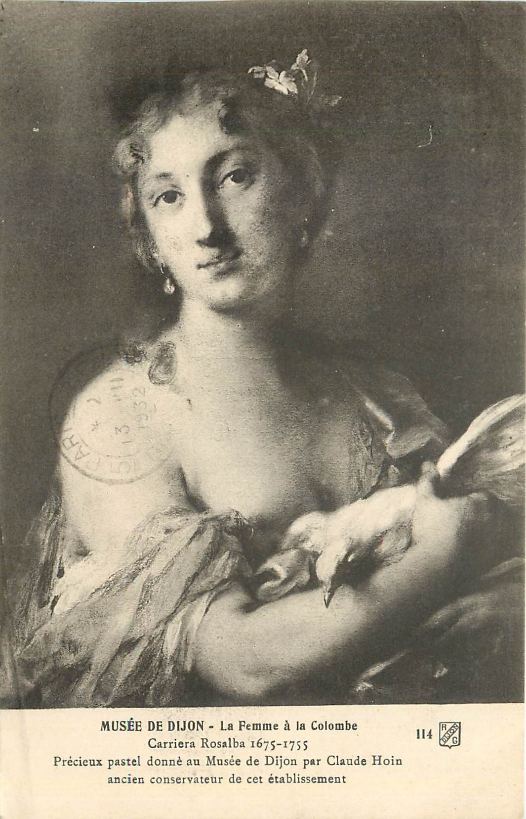 CPA Musee dr Dijon La femme a la Colombe carriere Rosalba 16751755
