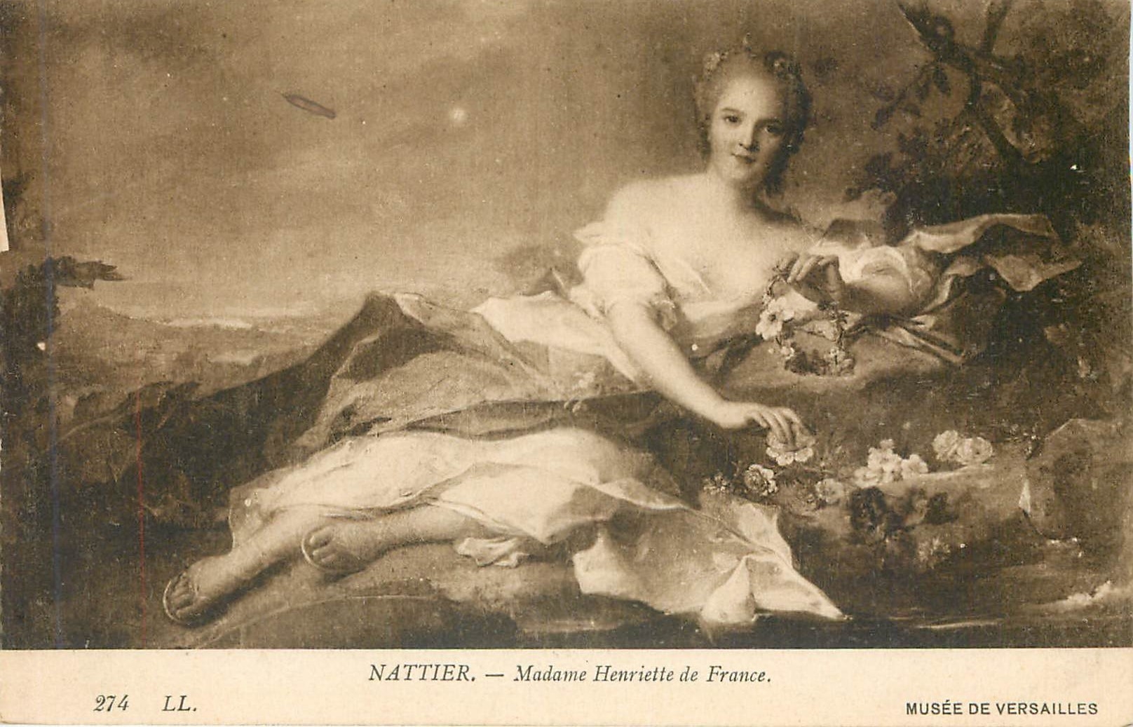 CPA Nattier Madame Henriette de France Musee de Versailles