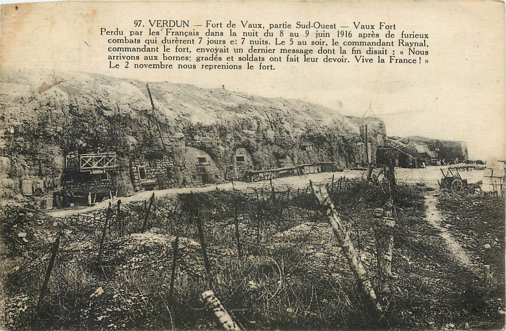 Verdun — Fort de Vaux, partie Sud-Ouest — Vaux Fort