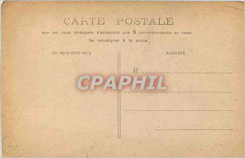 CPA Femme — Verso
