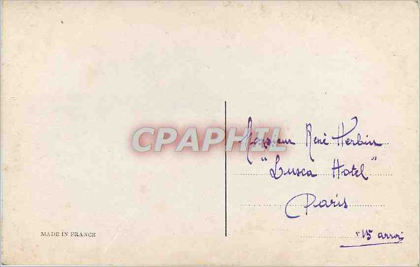 CPA Vœux Femme — Rückseite