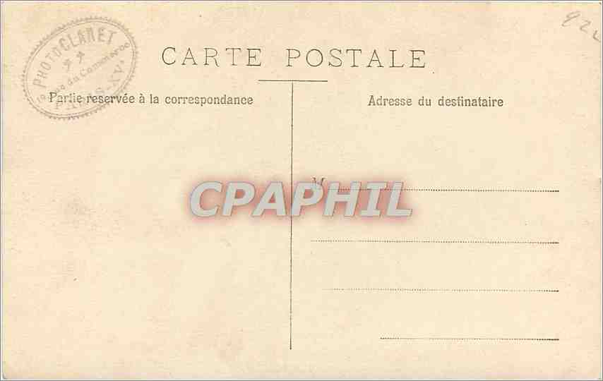 CARTE PHOTO Femme — Rückseite