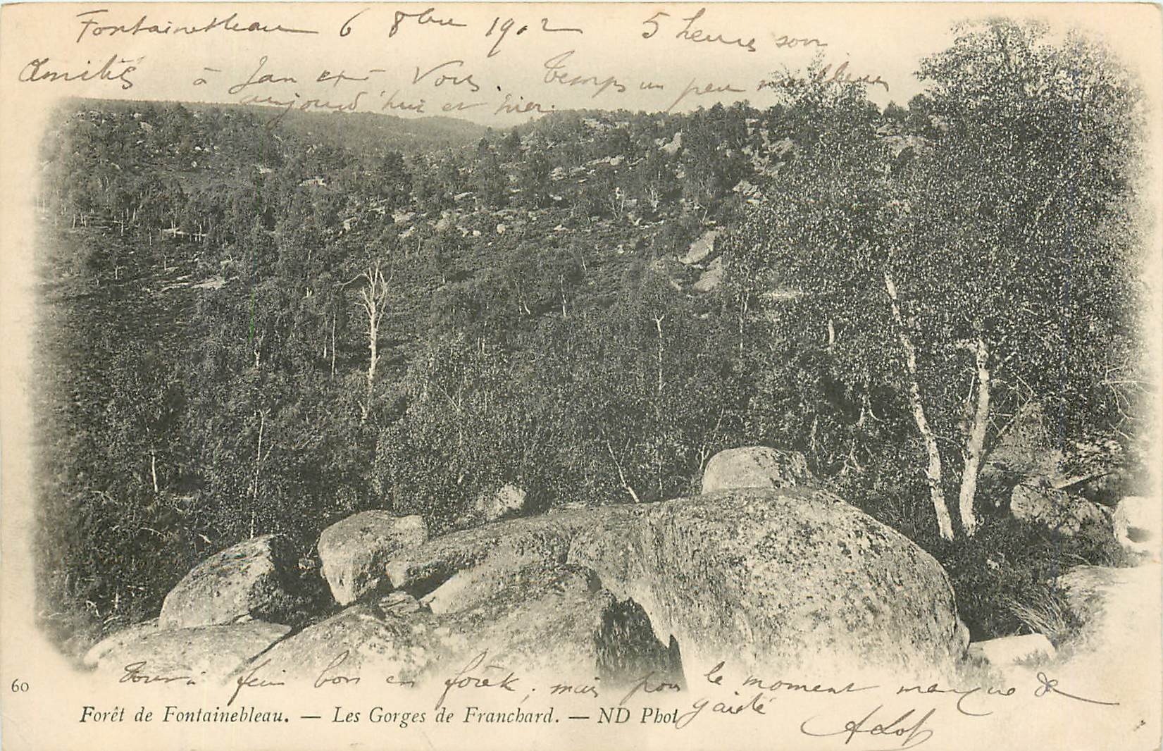 CPA Foret de Fontainbleau les gorges de franchard
