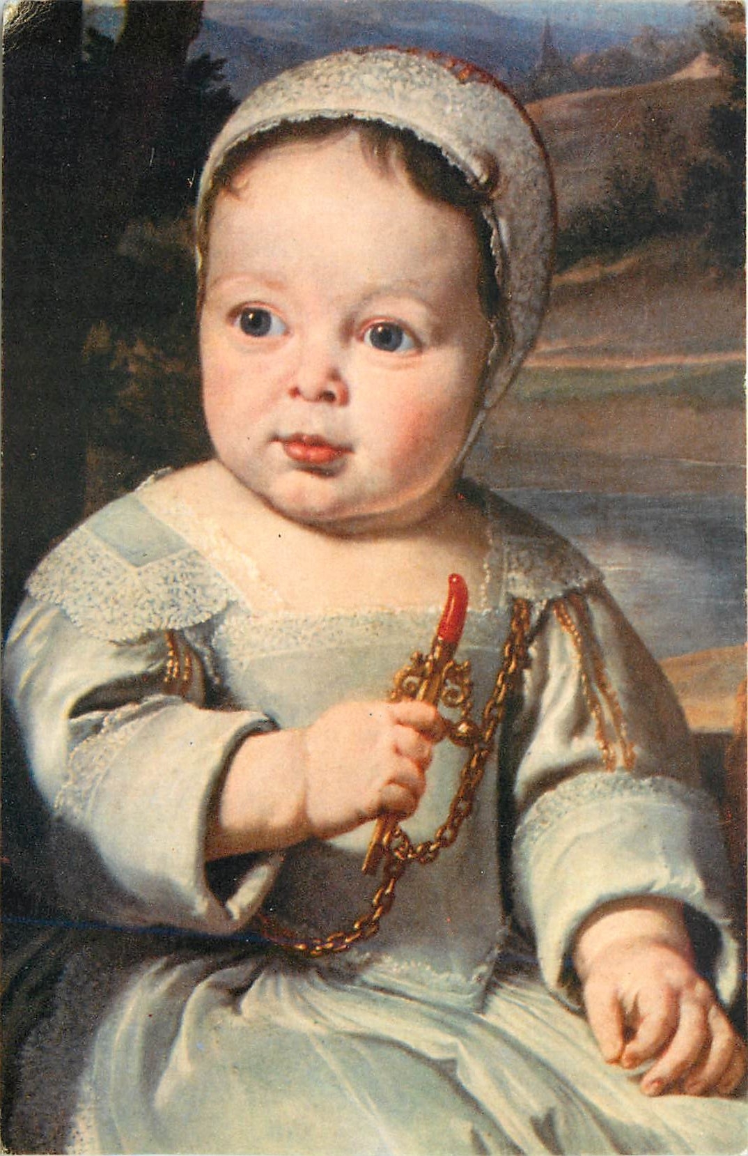 CPA Philippe de Champaigne 1602 1674 les enfants hbert de Montmort detail reims Muse des beaux arts