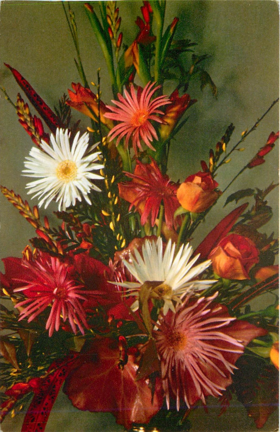 CPM Comite national de l'enfance 51 venue franklin D Roosevelt Paris VIII Fleurs Bouquet