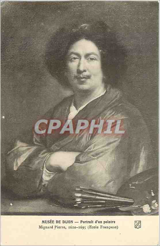 MUSÉE DE DIJON — Portrait d'un peintre — Mignard Pierre, 1610-1695 (École Française)
