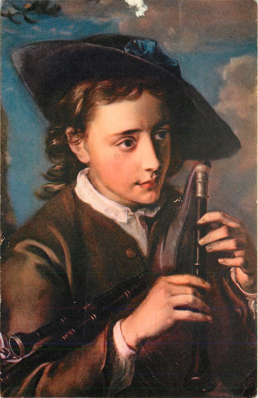 CPM Philippe Mercier Le joueur de cornemuse Musee de Strasbourg