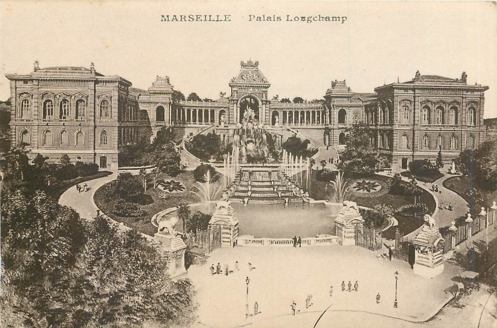 CPA Marseille Le Palais longchamp
