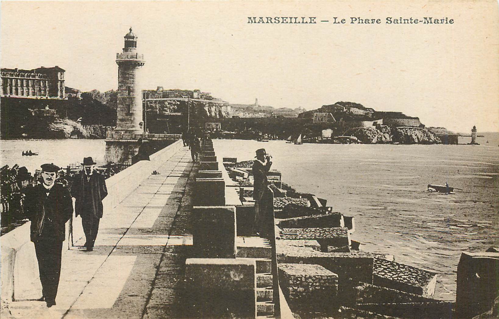 CPA Marseille le Phare Sainte marie