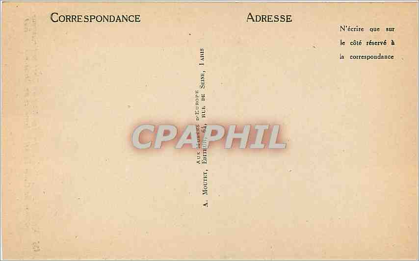CPA Musee Carnvalet La Tuilerie d'un clerc de Procureur oeuvre de Carle Vernet Gravure de Debucourt — Rückseite