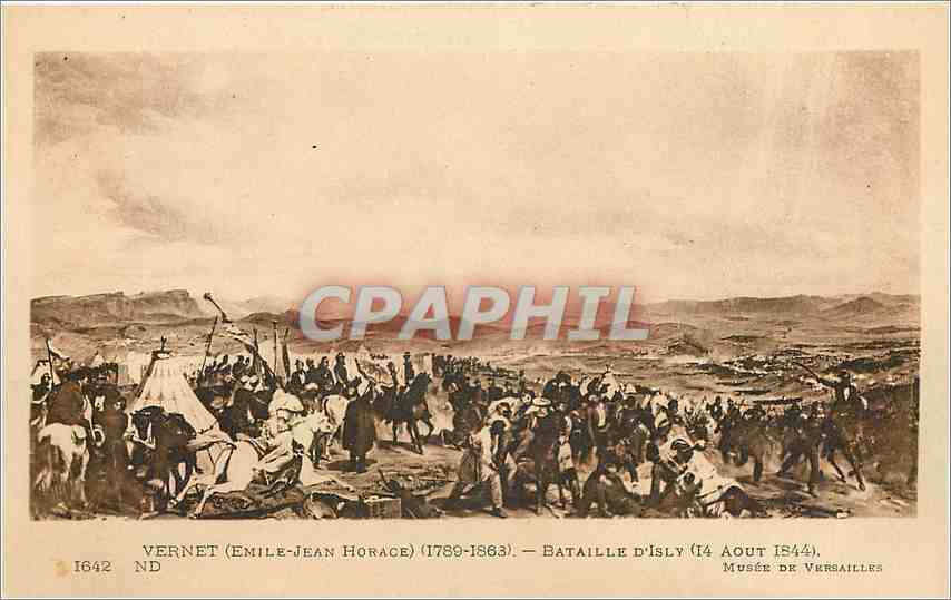 CPA Vernet Emile Jean Horace 1789 1863 Bataille D'Isly 14 Aout 1844 Musee de Versailles