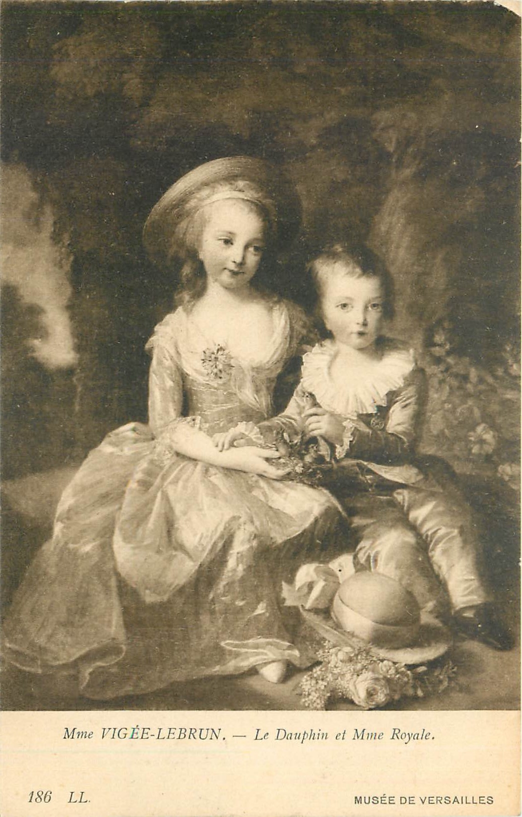 CPA Mme Vigee lebrun Le Dauphin et mme Royale Musee de versaille