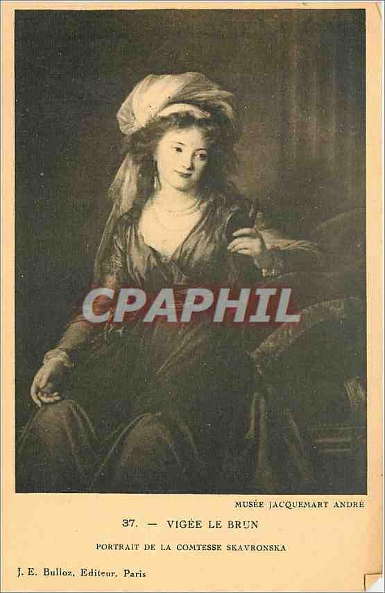 CPA Mme Vigee lebrun Portrait de la comptesse skavronsk