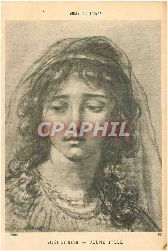 CPA Vigee le brun jeune fille