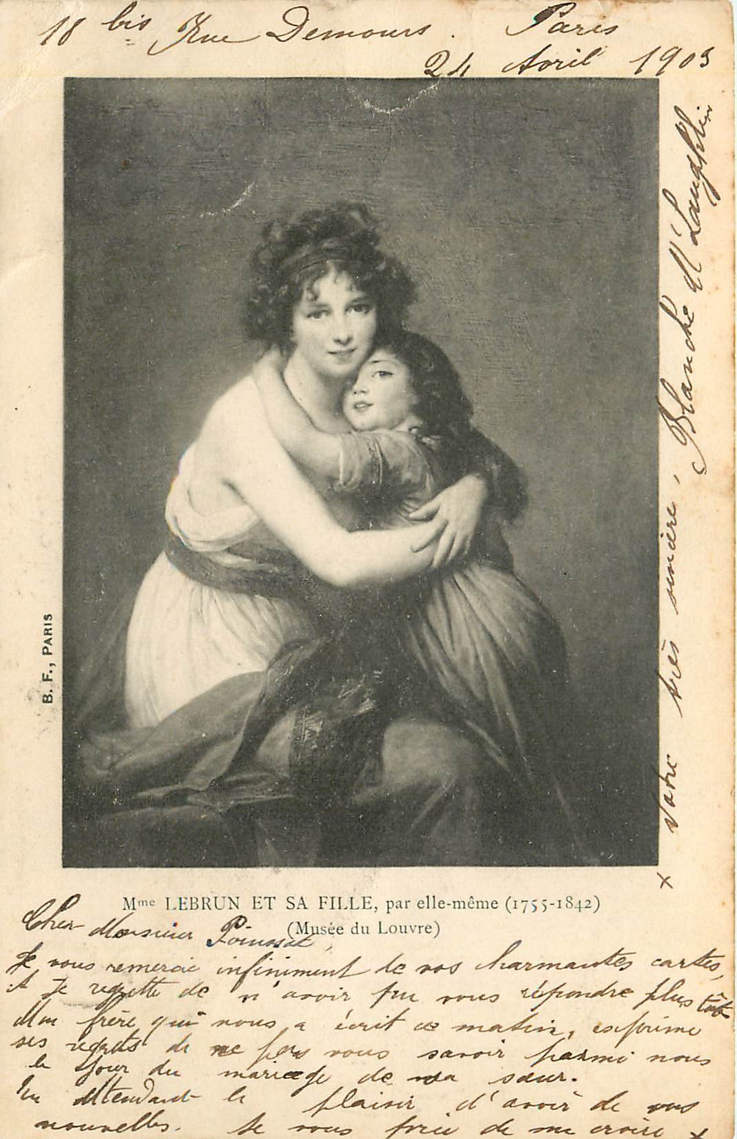 CPA Mme Lebrun et sa fille par elle meme 1755 1812 Musee de louvre
