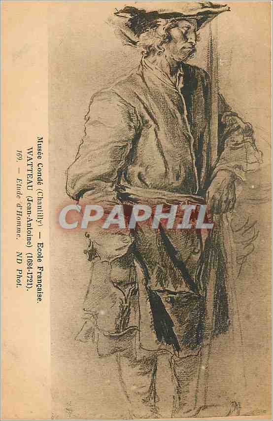 Portrait de Watteau (Jean-Antoine) — Musée Condé (Chantilly) — Éditeur d'Homme, n°169