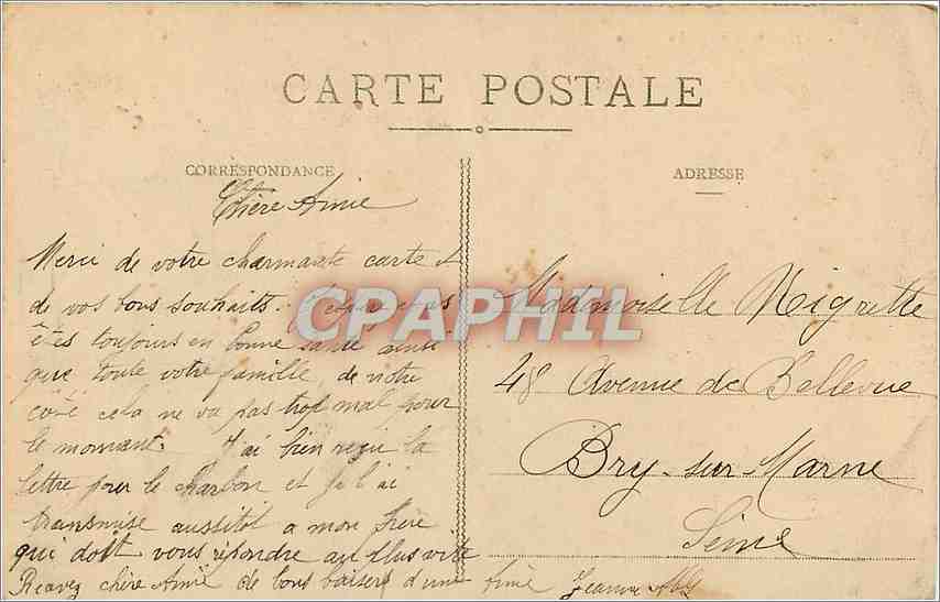 CPA Rouen La bourse — Rückseite