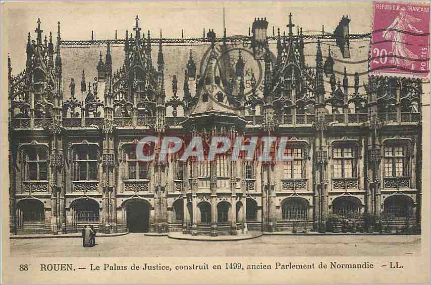 CPA Rouen Le Plais de Justice construit en 1499 ancien Parlement de Normandie