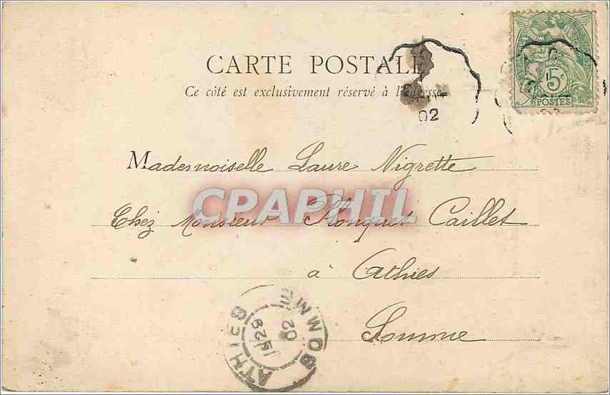 CPA Montdidier Portail de l'Eglise Saint Pierre — Back