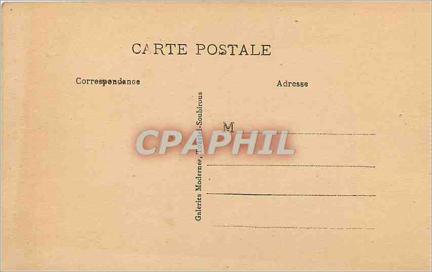 CPA Lourdes La grotte enie j'ai prie pour vous — Verso