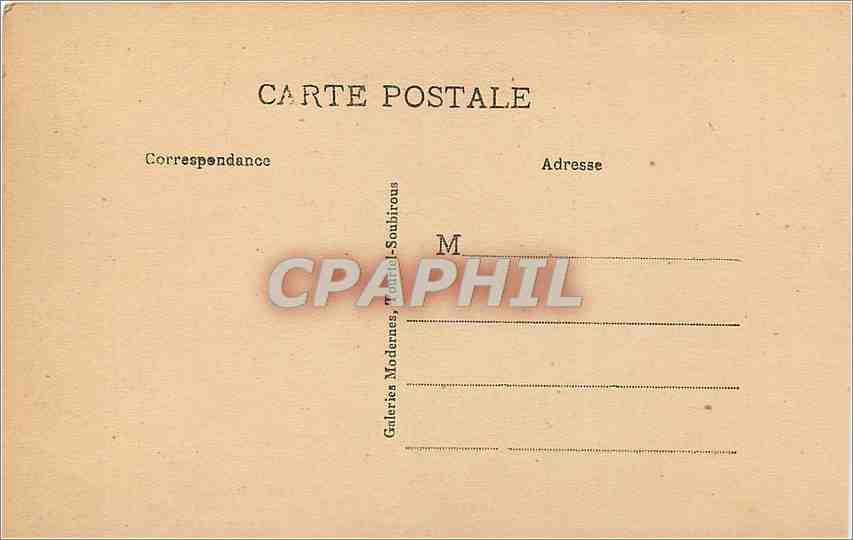 CPA Lourdes statue de Saint Michel et les Allees — Verso