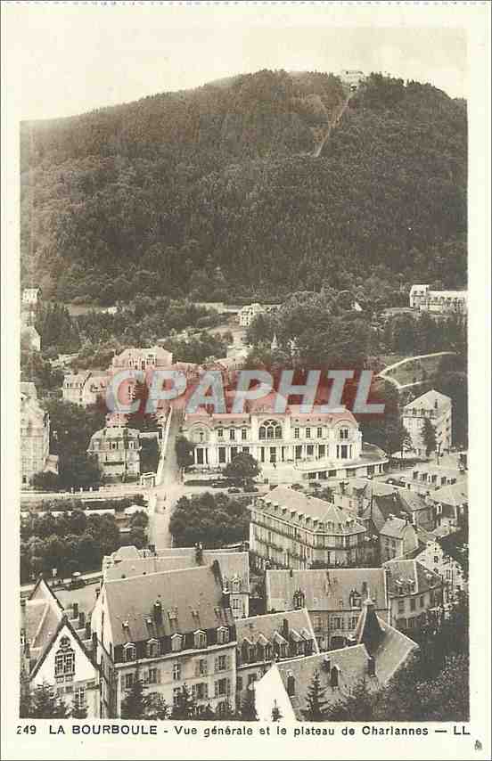 CPA La bourboule vue generale et le plateau de Chariannes