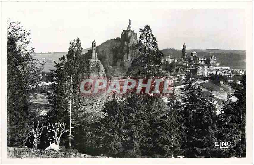 Le Puy-en-Velay — Paisaje tomado de la Carretera de Polignac — Edición Laze M. Cherit-Bremond