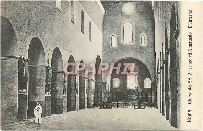 CPA Roma Chiesa dei SS Vincenzo ed anastasio L'Interno