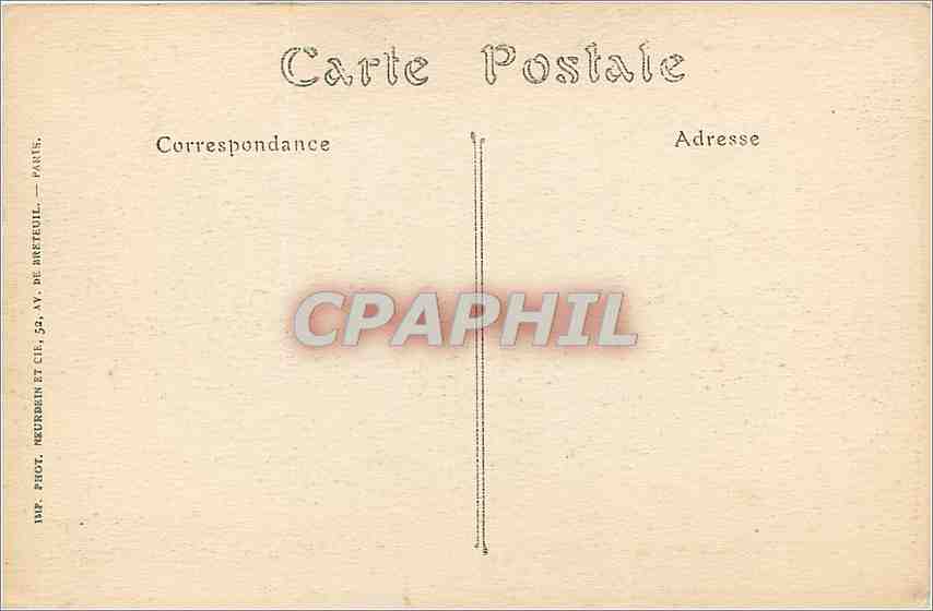Abras — Petite Place après le Bombardement (Février 1916) — Phot. Neudorff & Cie, Paris — Rückseite