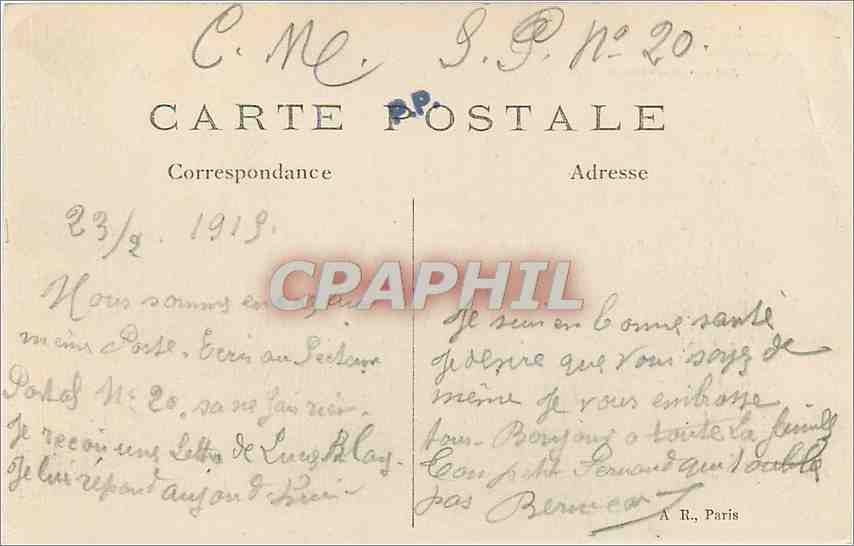 CPA La Grande Guere 1914 15 Aspect de la ville d'Arras Bombardee par les Allemands — Rückseite