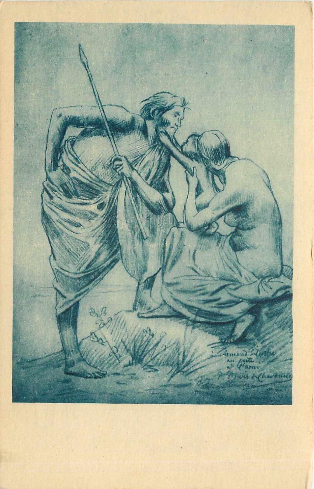 CPA puvis de chavannes Musee des Beaux Arts d'Alger