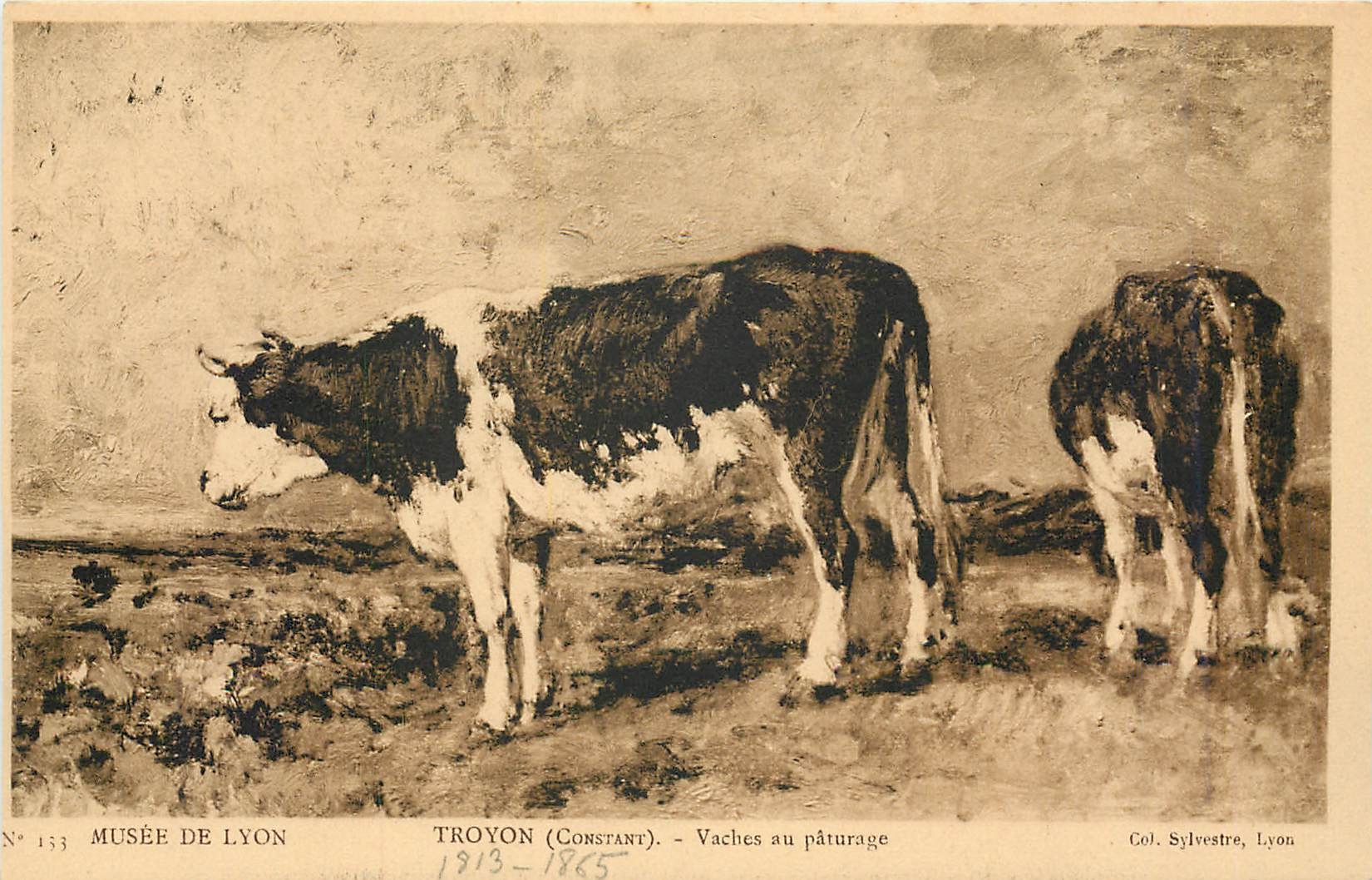 CPA Troyoagen Constant Vache au patur