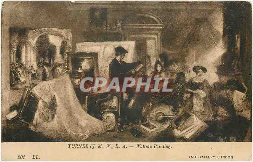 CPA Turner JMW RA Watteau painting