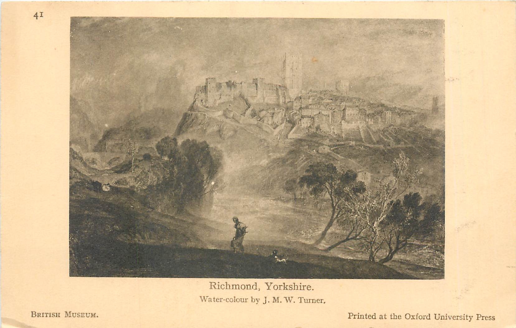 CPA Richmond Yorkshire ater colour by JMW turner
