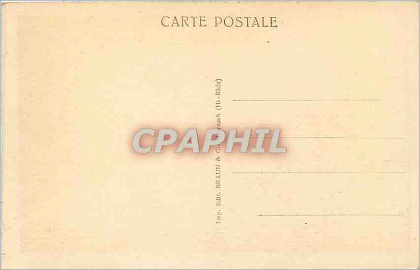 CPA Le hohwald la vallee de landalau — Rückseite