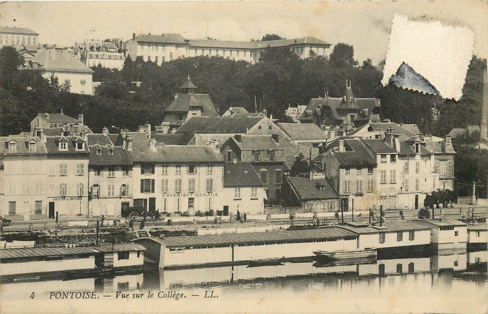 CPA Pontoise vue sur le college
