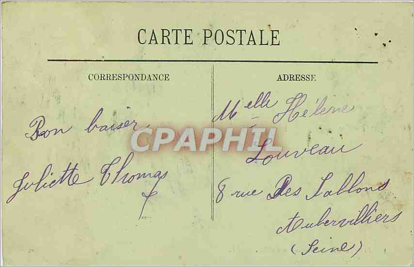 CPA Pontoise vue sur le college — Rückseite