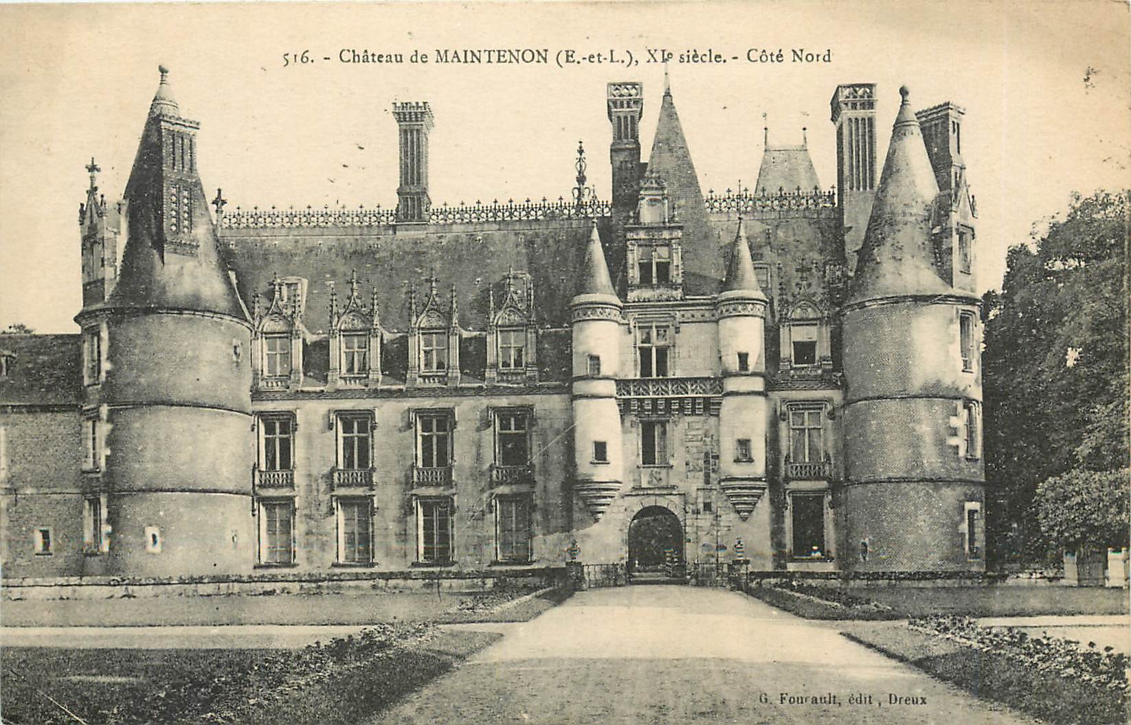 CPA Chateau de maintenon E et L Xie s cote Nord