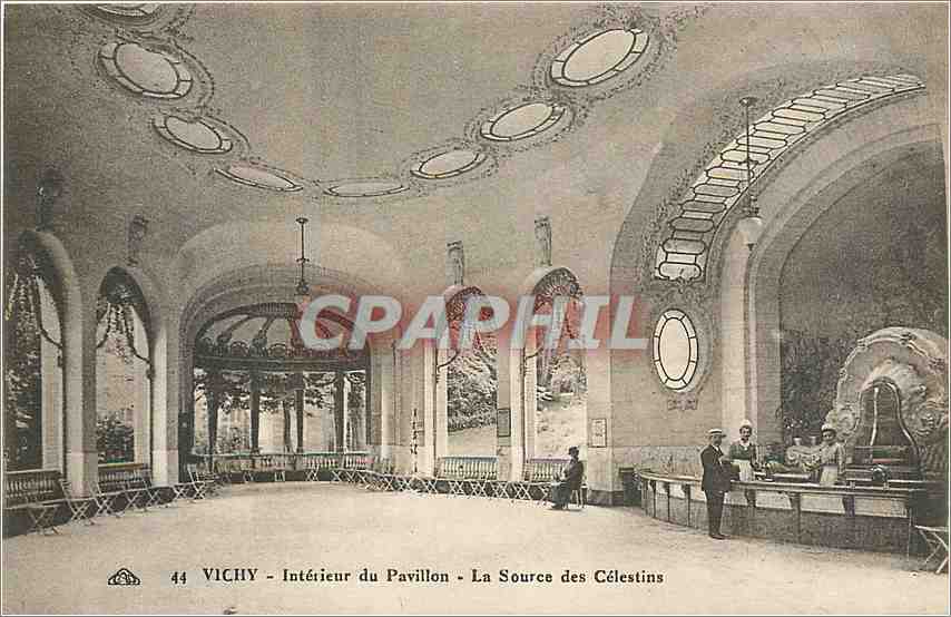 CPA Vichy Inerieur du Pavillon l source des Celestins