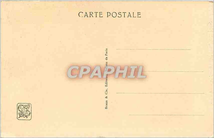 CPA La mise en Tombeau Melle Renee martin — Verso