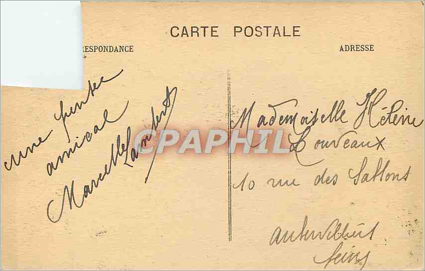 CPA En Morvan les ponts de Pierre perthuis — Rückseite