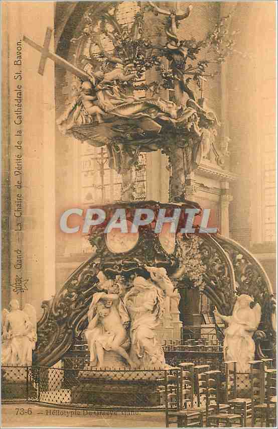 The Chair of Truth of the Cathedral of Saint-Bavon — Héliotypie De Grasvy, Gardo