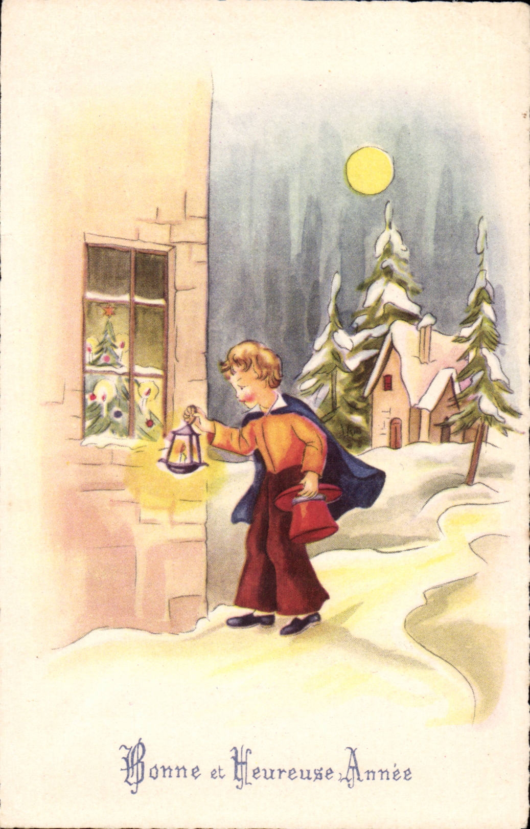 Fantaisie Bonne annee CPA Bonne et heureuse annee Enfant