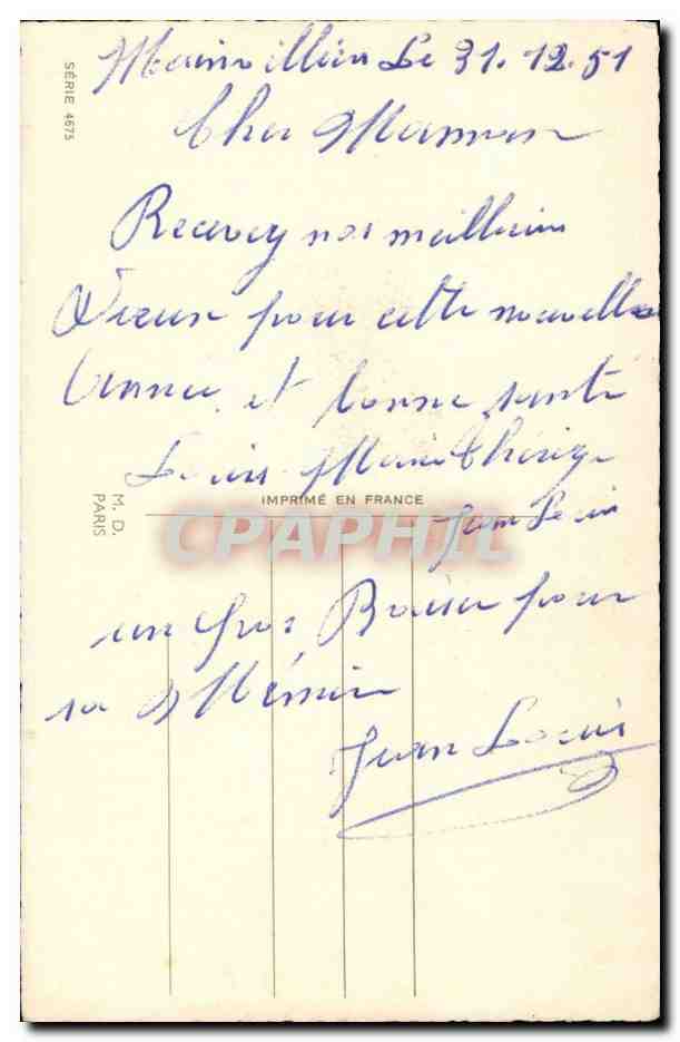 Fantaisie Bonne annee CPA Bonne et heureuse annee Enfant — Rückseite