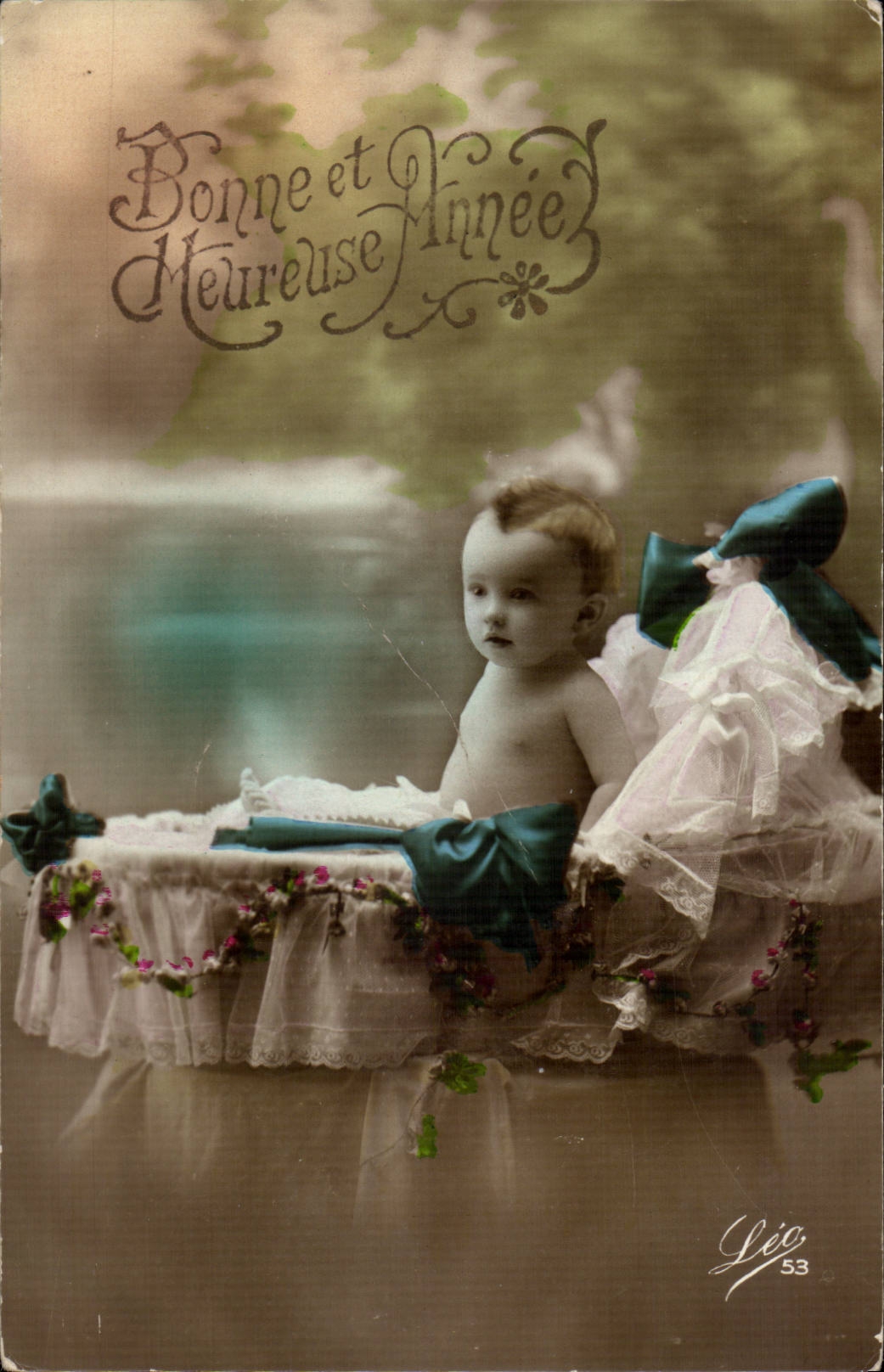 Fantaisie CPA Bebe Enfant Bonne et heureuse annee