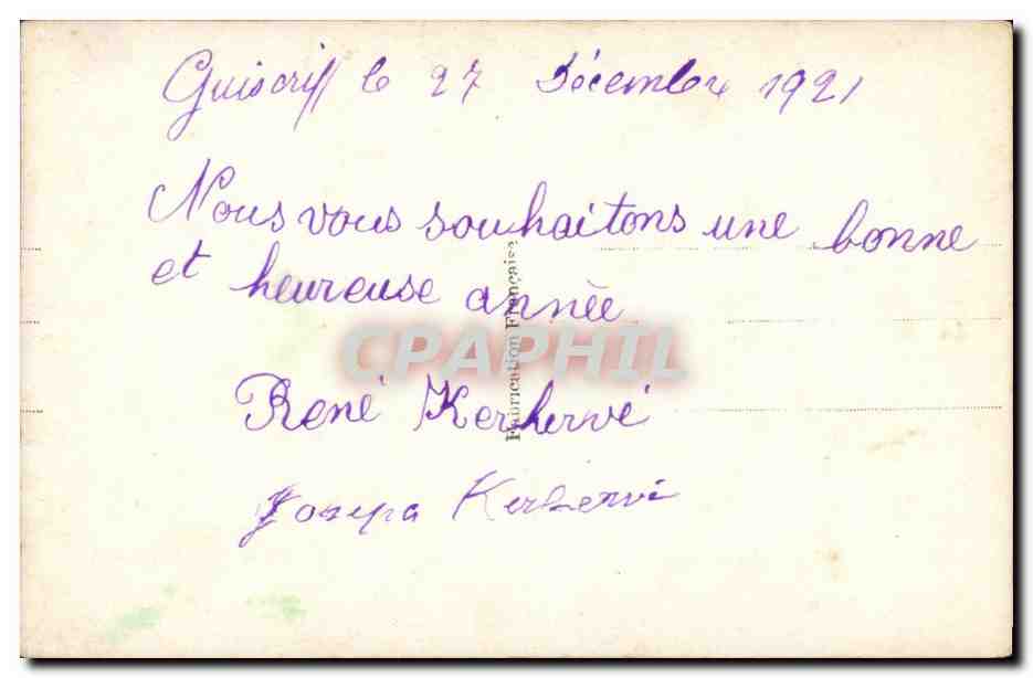 Fantaisie CPA Bebe Enfant Bonne et heureuse annee — Rückseite