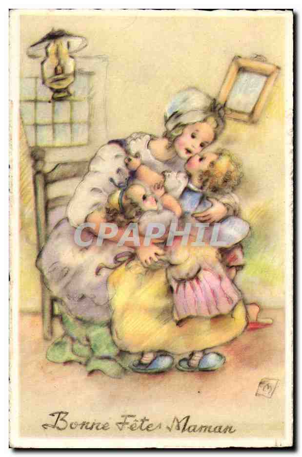 Donna e bambini — Buon compleanno mamma — Imprimerie Belique