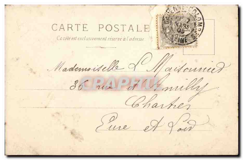 Le Culte du Gui — J. Manory — Mlle Spindler et Mlle Robinne — S.I.P. Paris — Verso