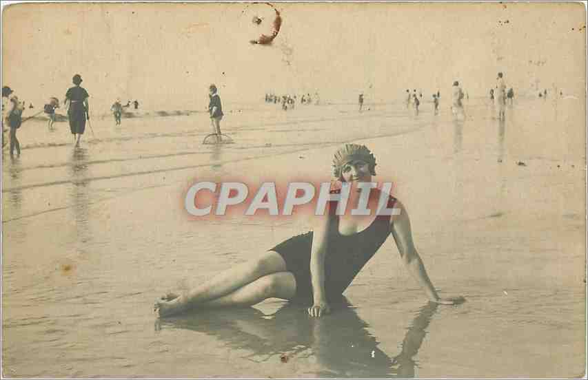 CARTE PHOTO Femme Maillot d ebain