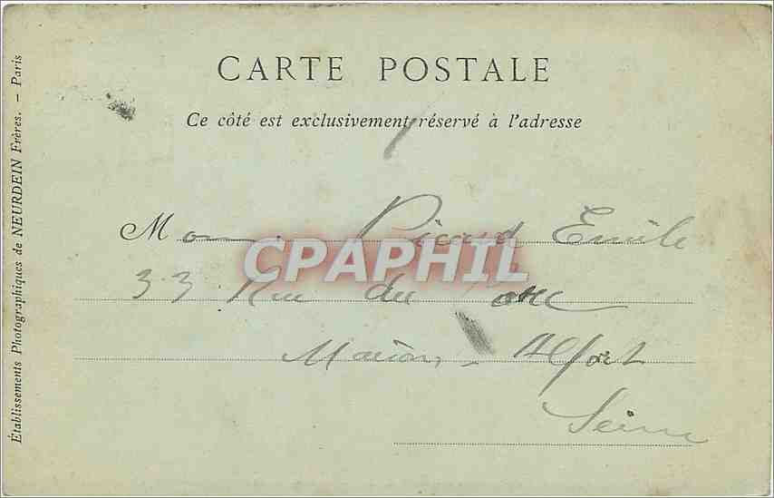 CPA le havre les phares de la heve — Back